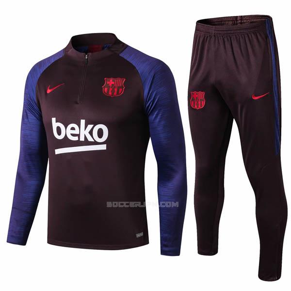 fcバルセロナ 2019-2020 青い ブラック サッカー スウェットシャツ