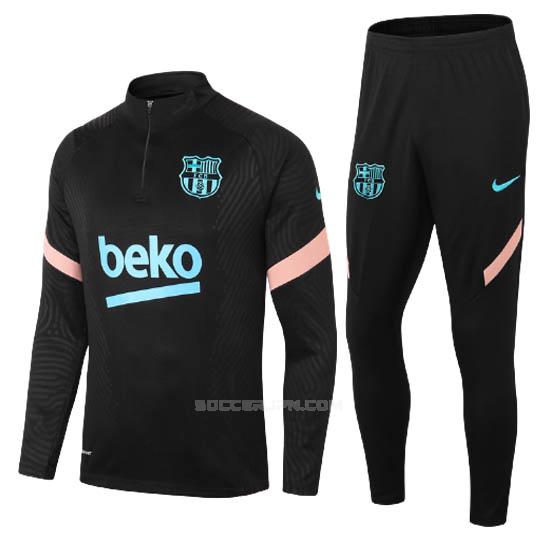 fcバルセロナ 2020-21 ブラック サッカー スウェットシャツ