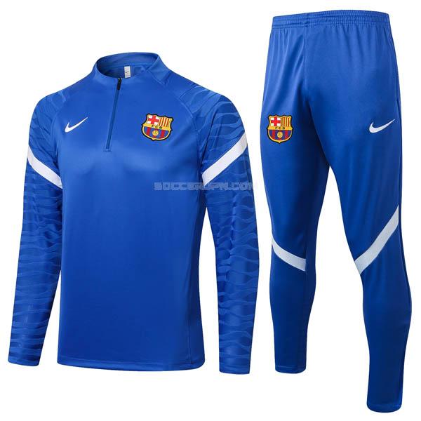 fcバルセロナ 2021-22 fcb1 青い サッカー スウェットシャツ