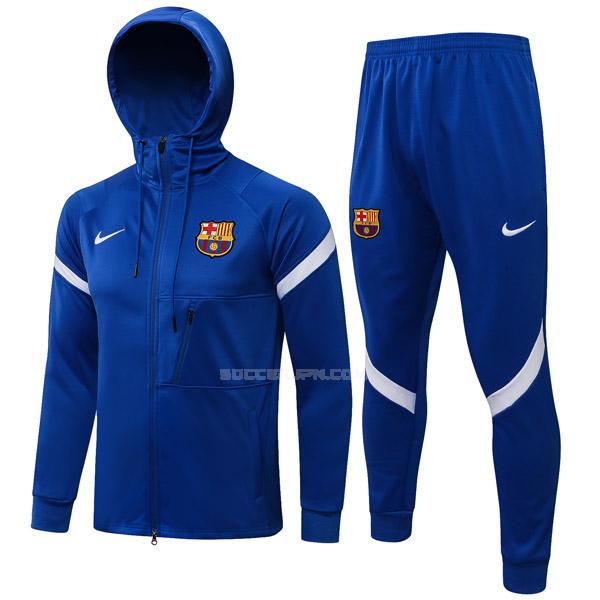 fcバルセロナ 2021-22 fcb2 青い フード付きジャケット