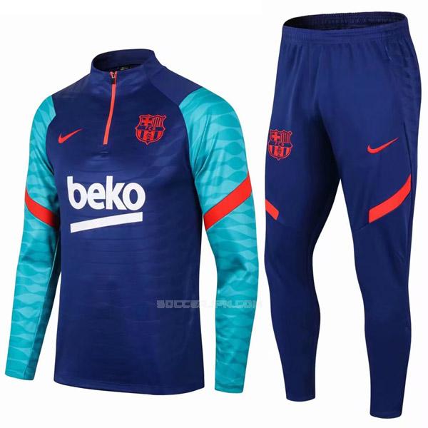 fcバルセロナ 2021 青い サッカー スウェットシャツ