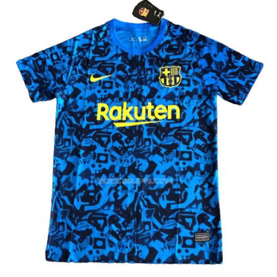 fcバルセロナ 2021 青い プラクティスシャツ