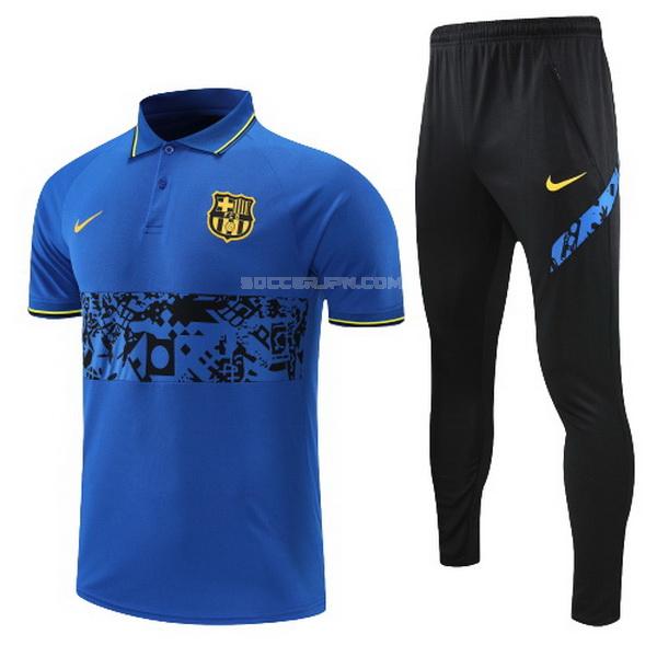 fcバルセロナ 2022 スーツ 青い ポロシャツ