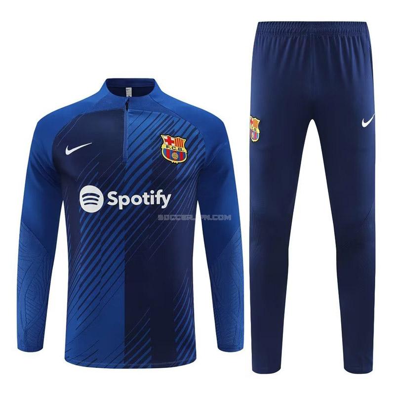 fcバルセロナ 2023-24 23917a1 青い サッカー スウェットシャツ