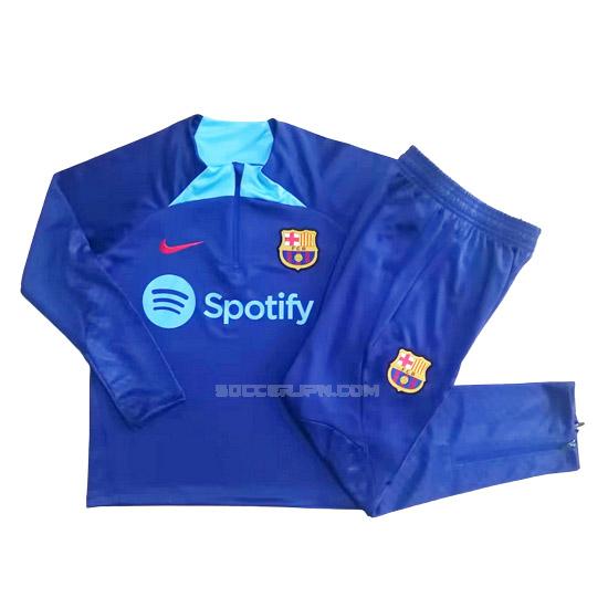 fcバルセロナ 2023 ジュニア 23115a3 青い サッカー スウェットシャツ