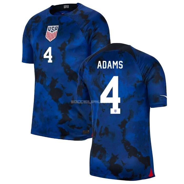 アメリカ 2022 adams ワールドカップ アウェイ ユニフォーム