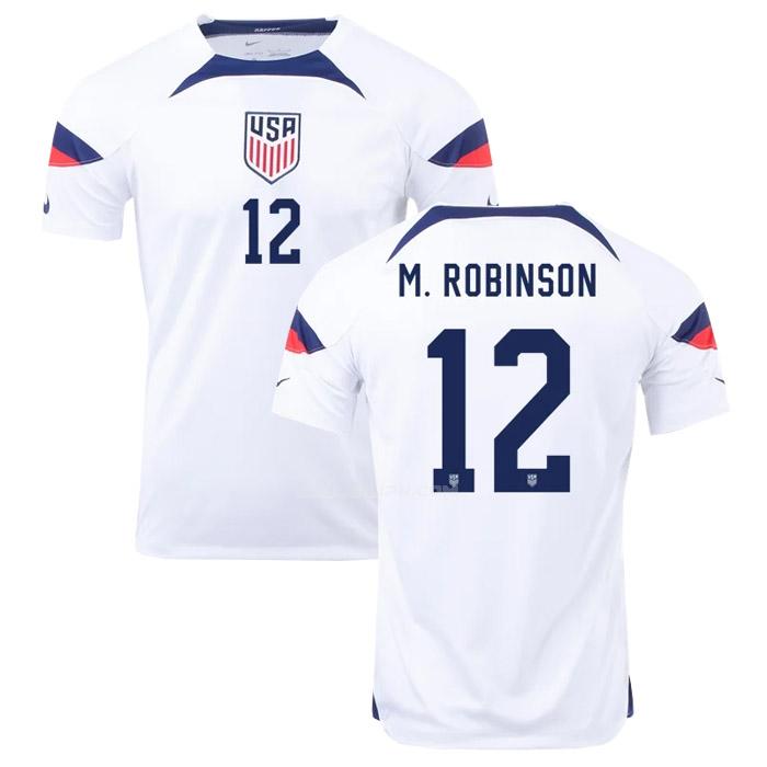 アメリカ 2022 miles robinson ワールドカップ ホーム ユニフォーム