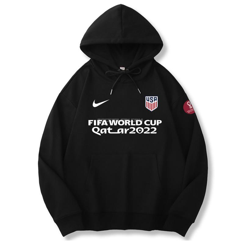 アメリカ 2022 ワールドカップ 221125a1 ブラック パーカー