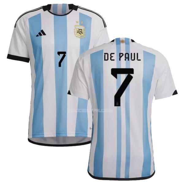 アルゼンチン 2022 de paul ホーム ユニフォーム