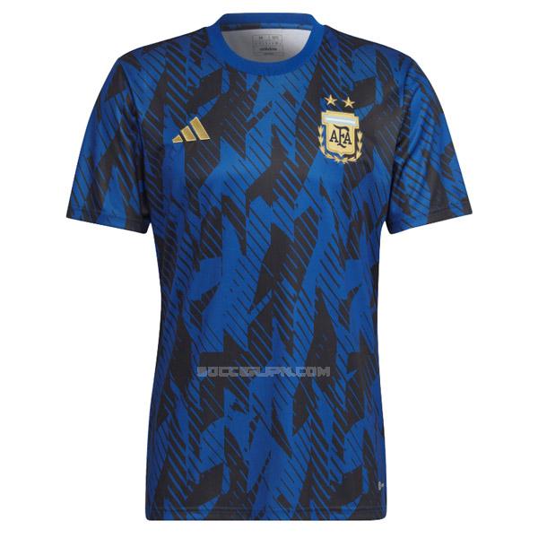 アルゼンチン 2022 試合前 青い ユニフォーム