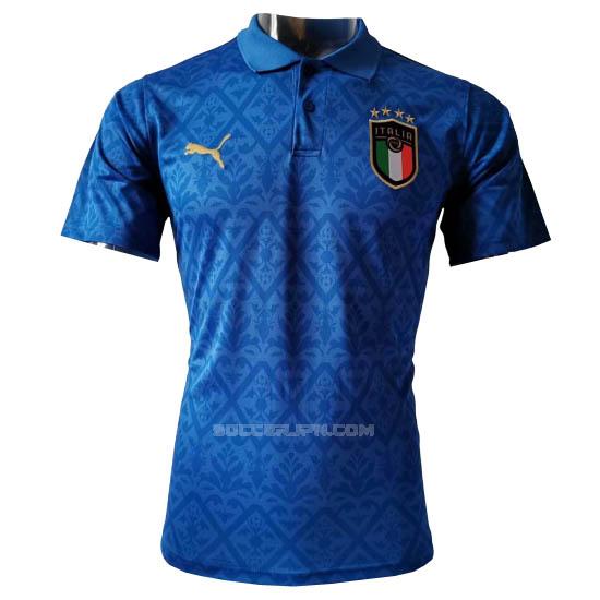イタリア 2020-21 青い ポロシャツ