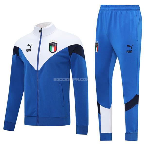イタリア 2020-21 青い 白い ジャケット
