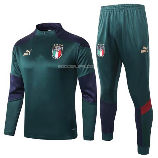 イタリア 2020 緑 サッカー スウェットシャツ