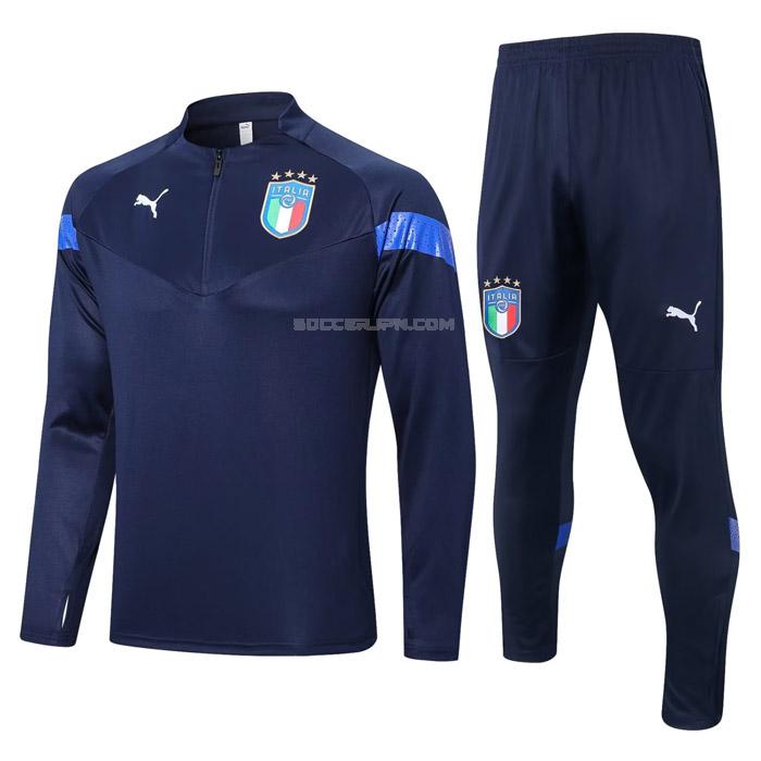 イタリア 2022 221025a1 紺 サッカー スウェットシャツ