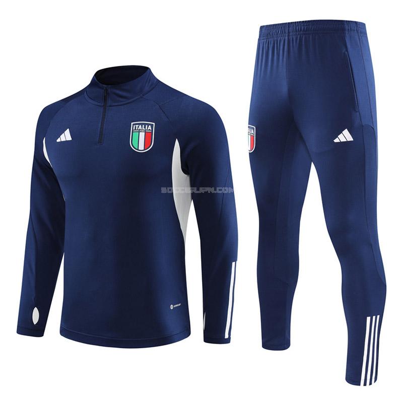 イタリア 2023-24 231125a1 青い サッカー スウェットシャツ
