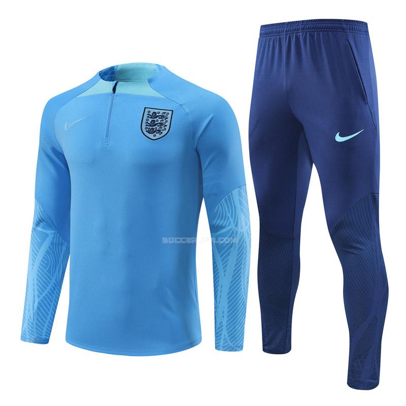 イングランド 2022-23 221025a1 青い サッカー スウェットシャツ