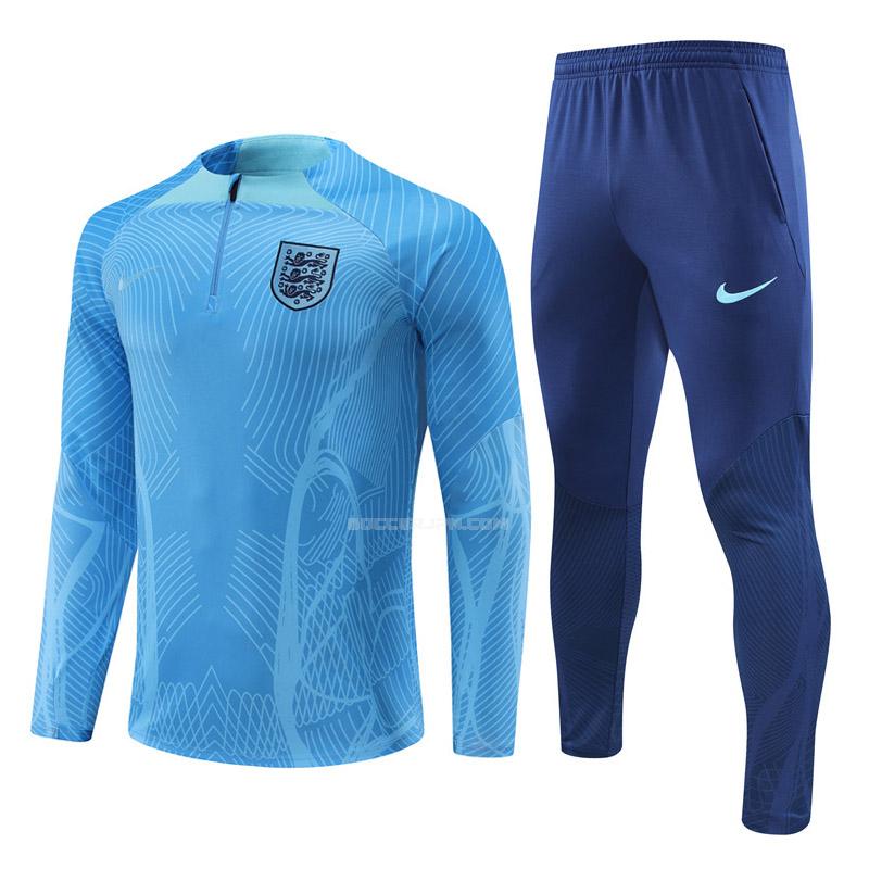 イングランド 2022-23 プレイヤー版 221025a1 青い サッカー スウェットシャツ