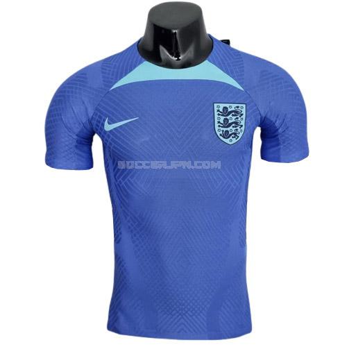イングランド 2022 プレイヤー版 青い プラクティスシャツ