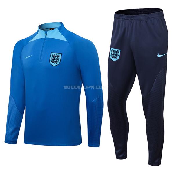 イングランド 2022 青い サッカー スウェットシャツ