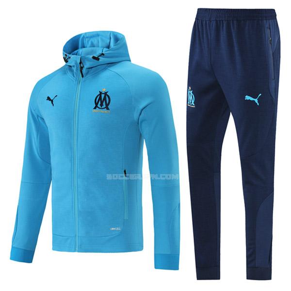 オリンピック マルセイユ 2021-22 08g67 青い フード付きジャケット