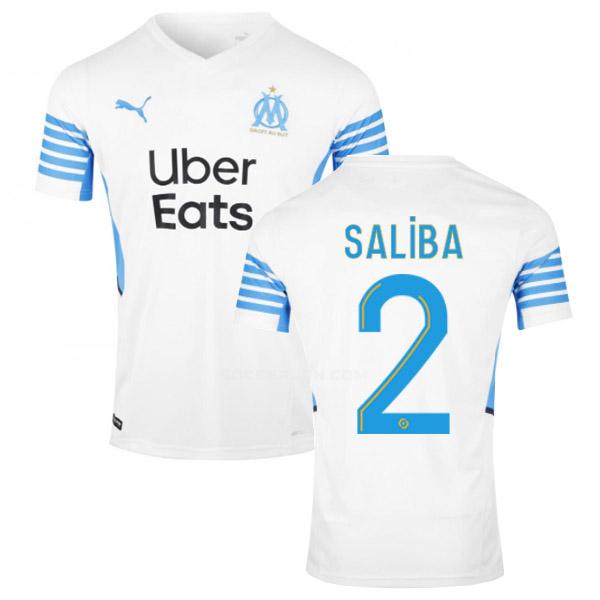 オリンピック マルセイユ 2021-22 saliba ホーム レプリカ ユニフォーム