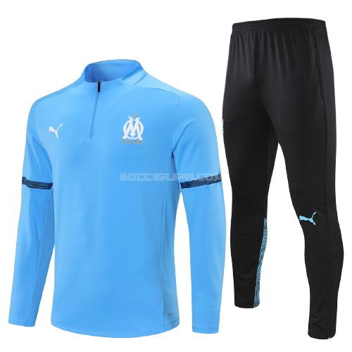 オリンピック マルセイユ 2021-22 ジュニア mfc1 青い サッカー スウェットシャツ