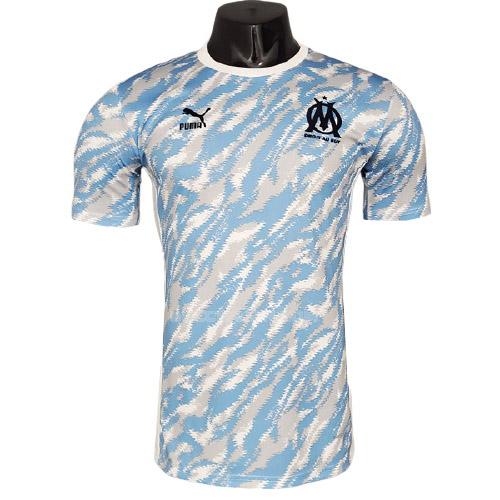 オリンピック マルセイユ 2021-22 青い-白い プラクティスシャツ