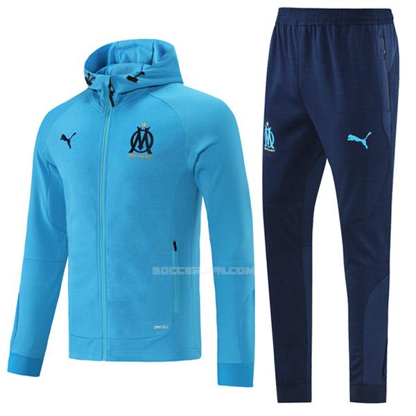 オリンピック マルセイユ 2021-22 青い フード付きジャケット