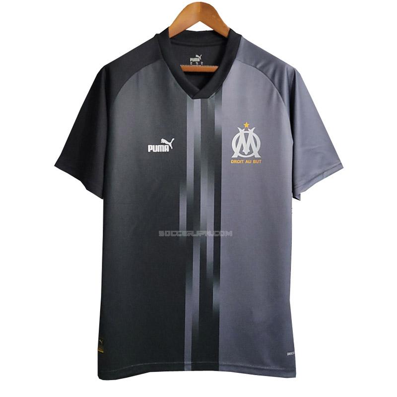 オリンピック マルセイユ 2023-24 ブラック プラクティスシャツ