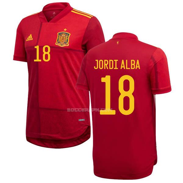 スペイン 2020-2021 jordi alba ホーム レプリカ ユニフォーム