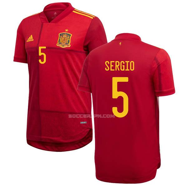 スペイン 2020-2021 sergio ホーム レプリカ ユニフォーム