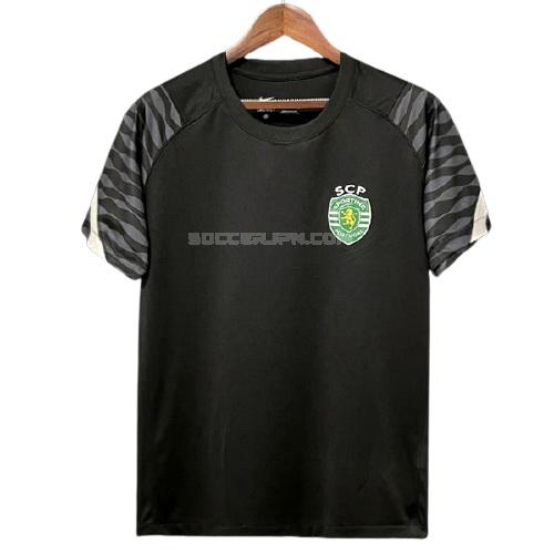 スポルティングcp 2021-22 ブラック プラクティスシャツ