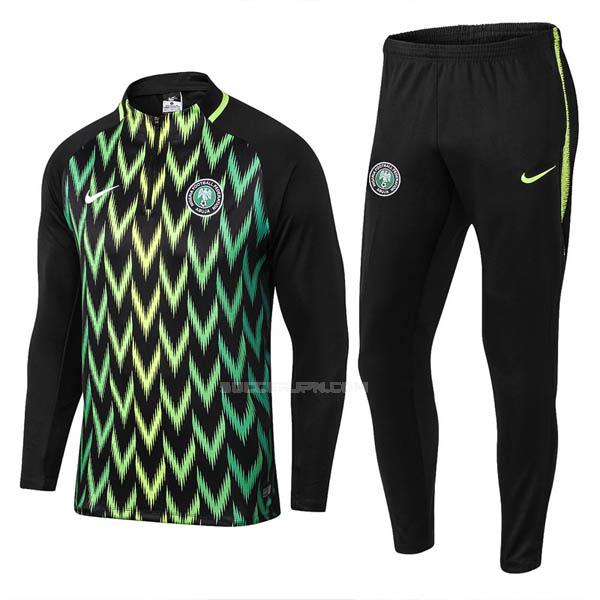 ナイジェリア 2018-2019 緑 ブラック サッカー スウェットシャツ