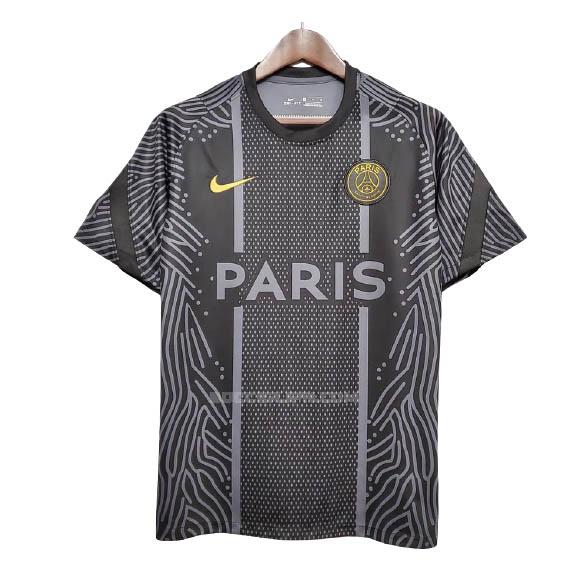 パリ サンジェルマン 2020-21 ブラック プラクティスシャツ
