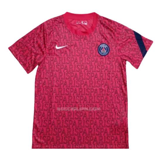 パリ サンジェルマン 2020 試合前 赤 プラクティスシャツ