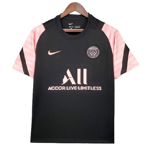パリ サンジェルマン 2021-22 ブラック-ピンク プラクティスシャツ