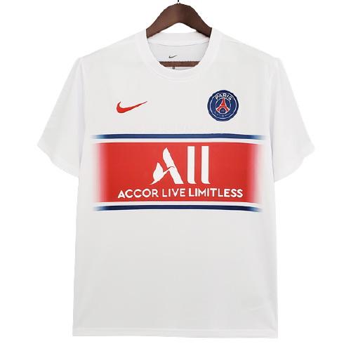 パリ サンジェルマン 2021-22 白い 赤 プラクティスシャツ