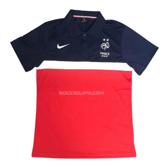 フランス 2020-21 赤-青い ポロシャツ