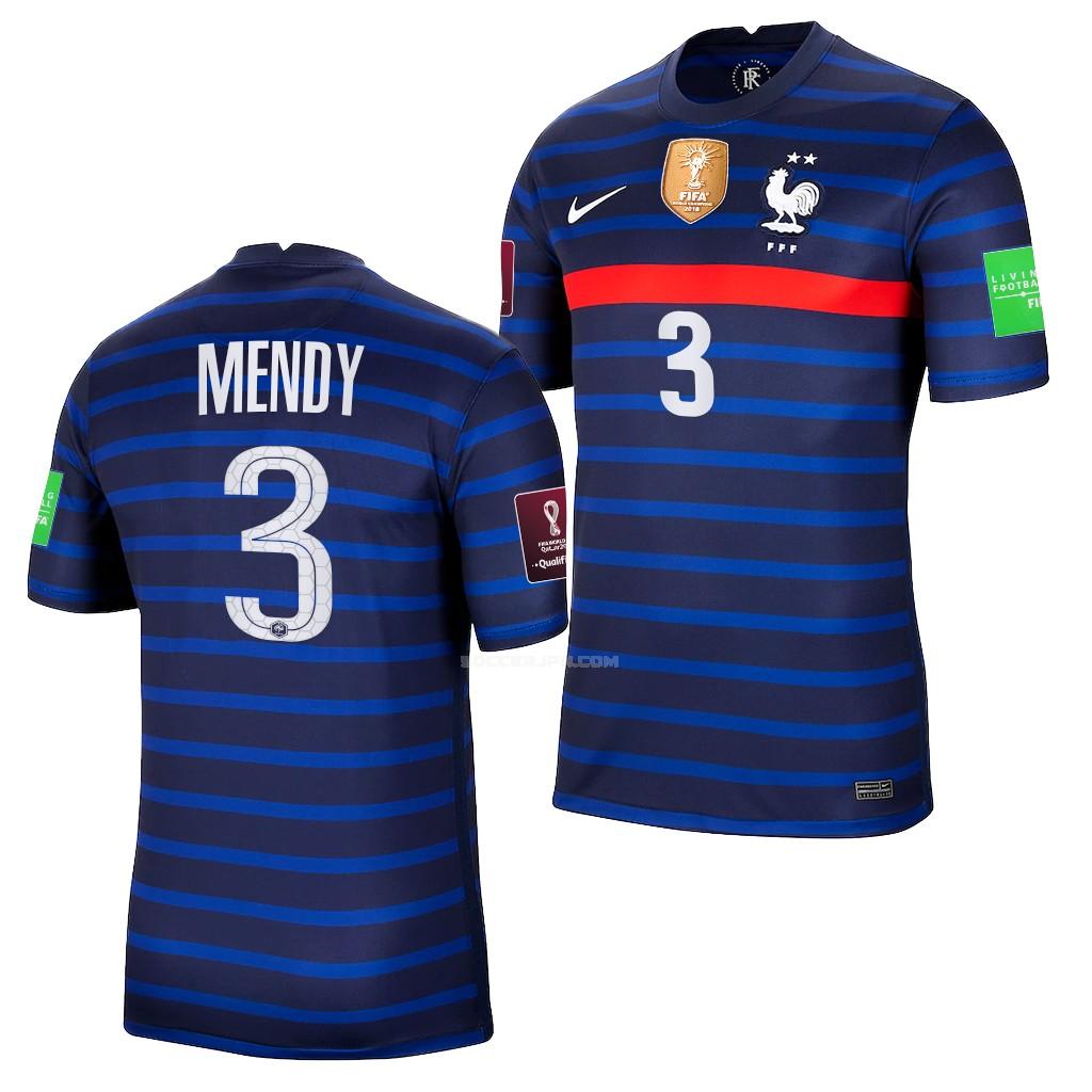 フランス 2021-22 mendy ホーム レプリカ ユニフォーム