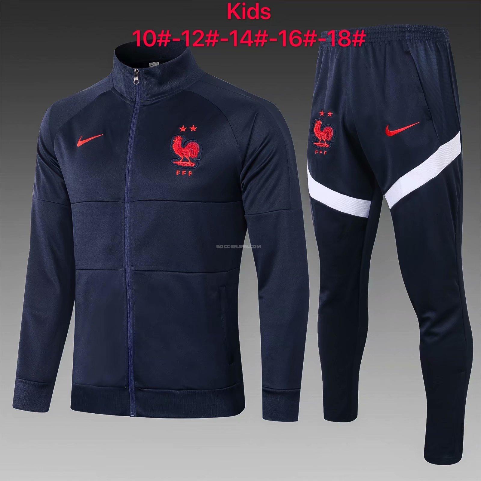 フランス 2021 ジュニア 紺 ジャケット