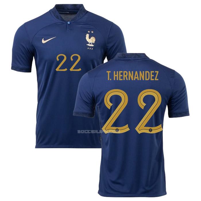 フランス 2022 t. hernandez ワールドカップ ホーム ユニフォーム
