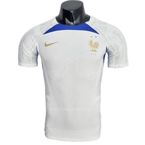 フランス 2022 プレイヤー版 白い プラクティスシャツ