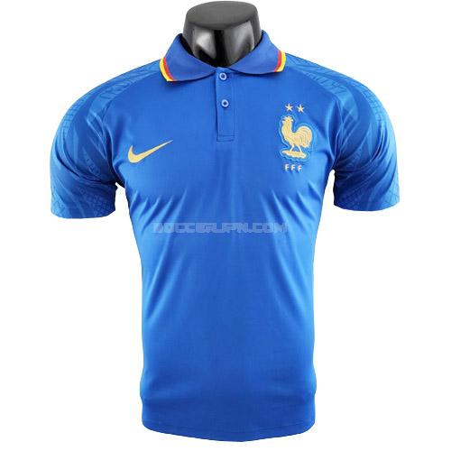 フランス 2022 青い ポロシャツ