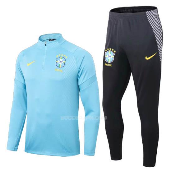 ブラジル 2020-21 青い サッカー スウェットシャツ