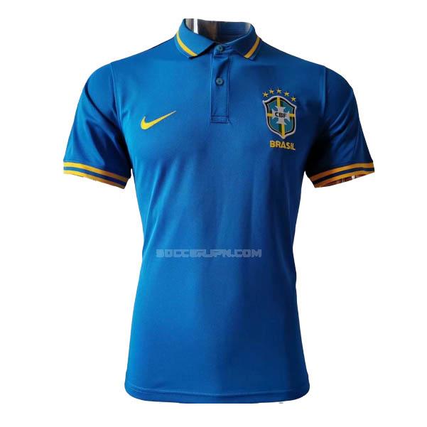 ブラジル 2020 青い ポロシャツ