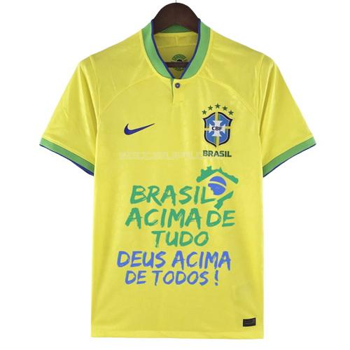 ブラジル 2022 bolsonaro スローガン ホーム ユニフォーム