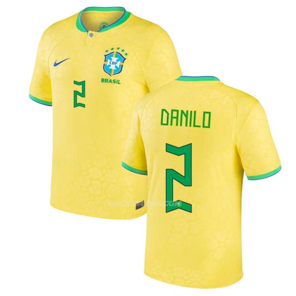 ブラジル 2022 danilo ワールドカップ ホーム ユニフォーム