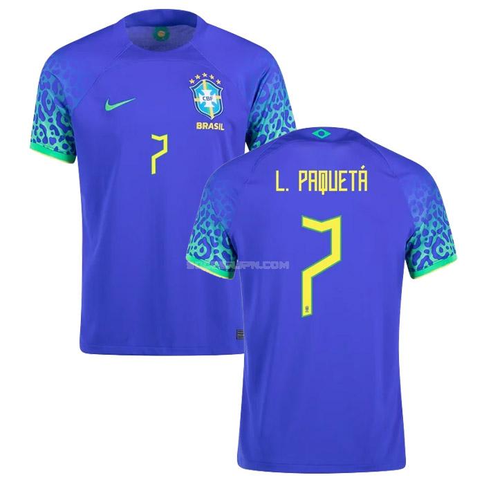 ブラジル 2022 paqueta ワールドカップ アウェイ ユニフォーム