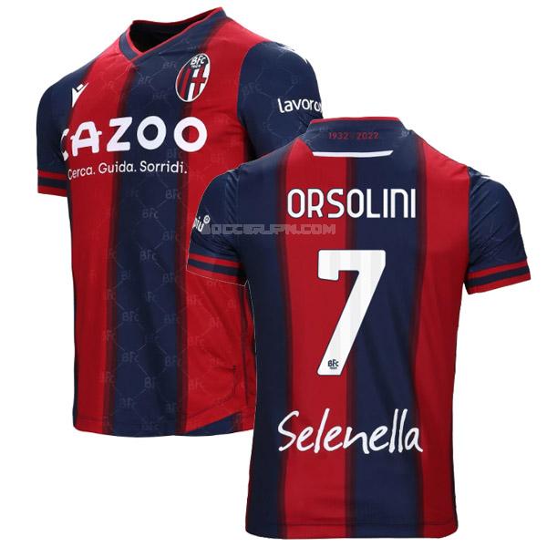ボローニャfc 2022-23 orsolini ホーム ユニフォーム
