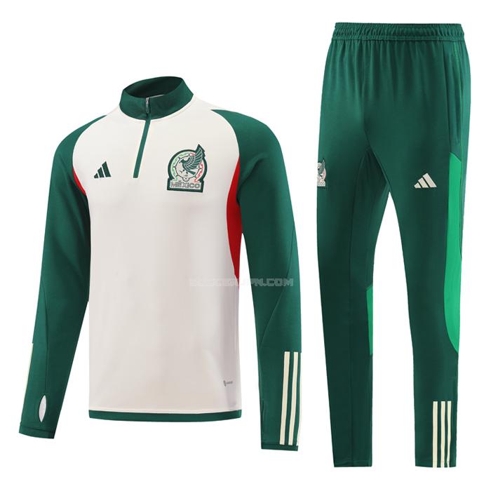 メキシコ 2022-23 221115a1 白い 緑 サッカー スウェットシャツ
